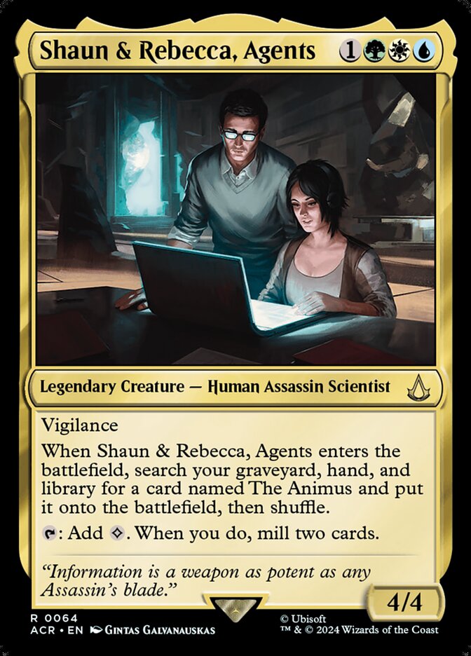 Shaun & Rebecca, Agents #64 - Assassin's Creed (ACR)