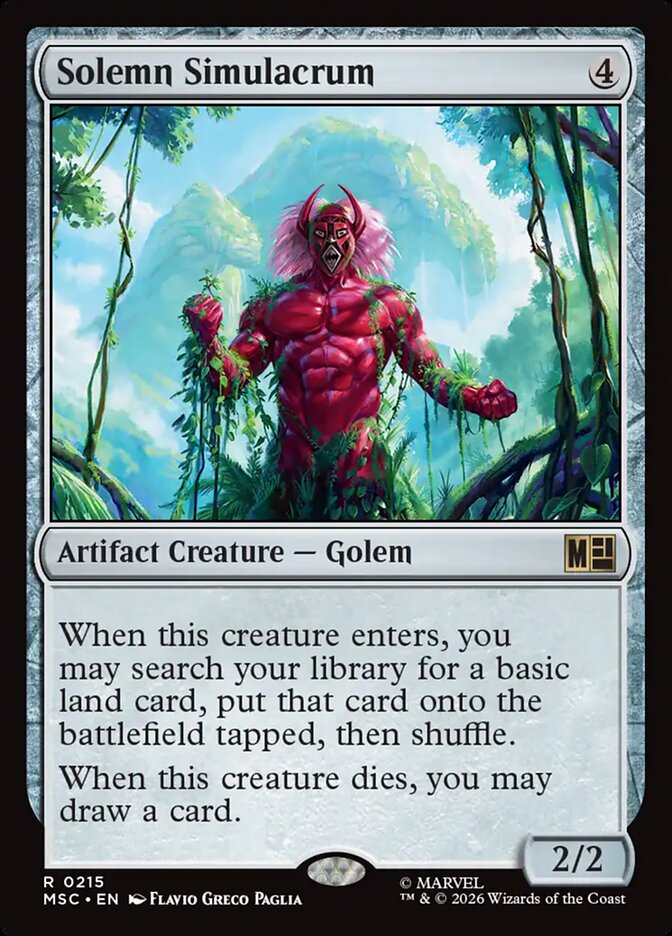 Solemn Simulacrum - Marvel Super Heroes Commander (MSC)