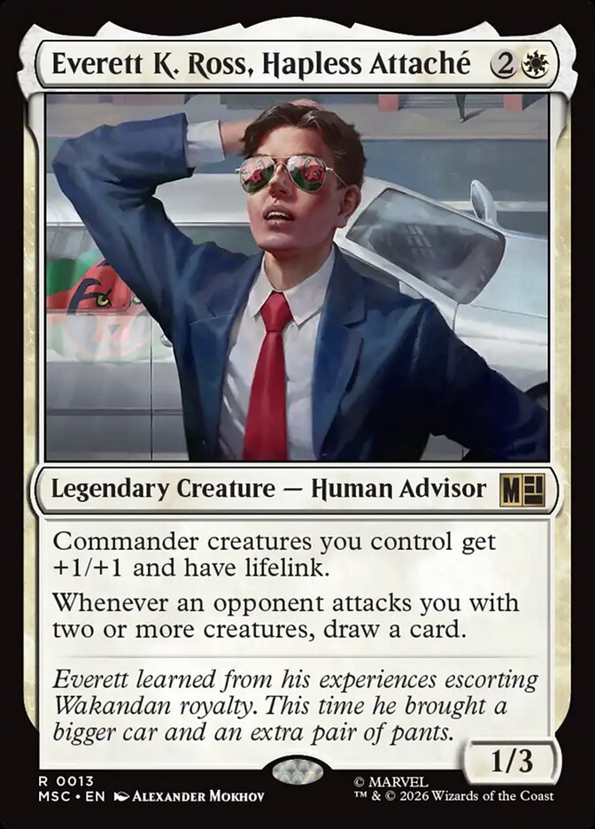 Everett K. Ross, Hapless Attaché - Marvel Super Heroes Commander (MSC)