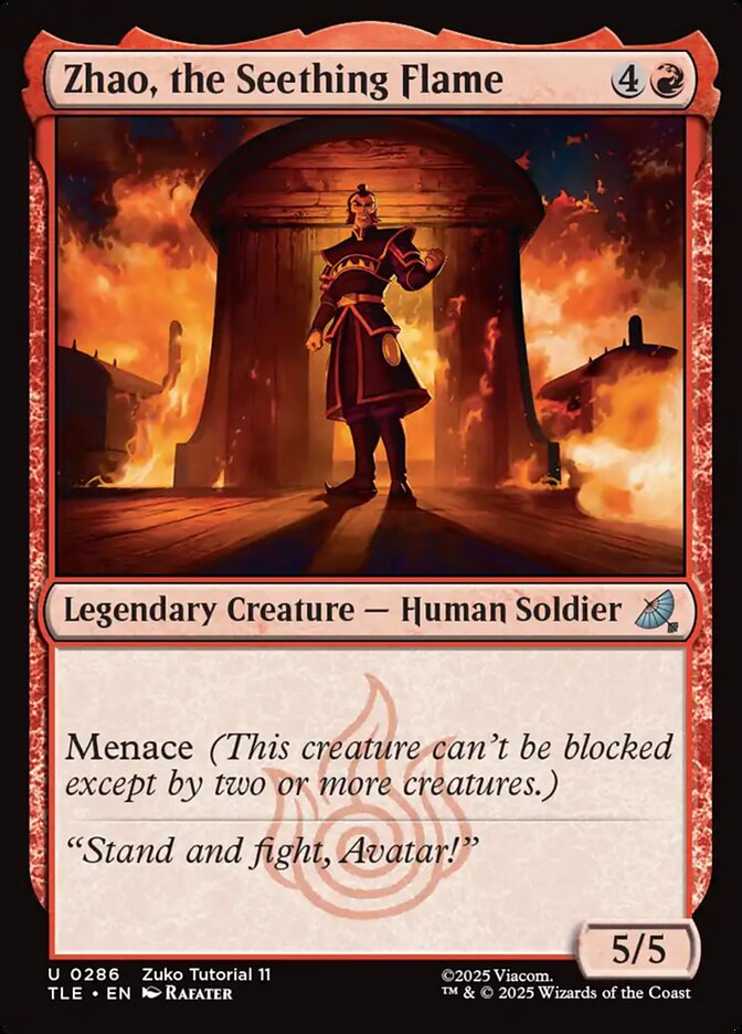 Zhao, the Seething Flame #286 - Avatar: The Last Airbender Eternal (TLE)