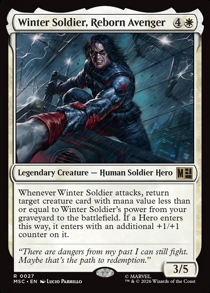 Winter Soldier, Reborn Avenger - Marvel Super Heroes Commander (MSC)