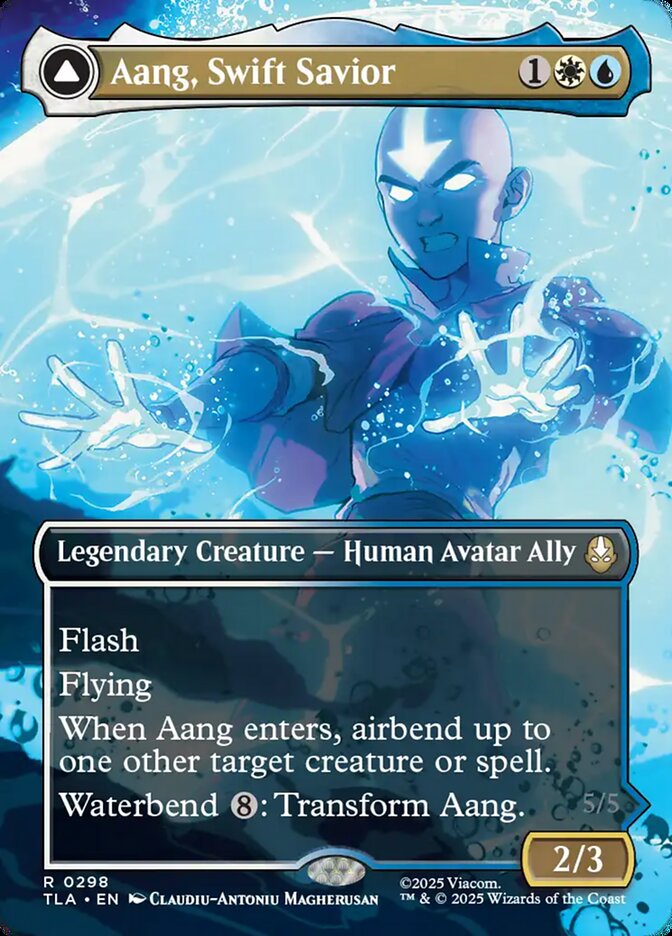 Aang, Swift Savior // Aang and La, Ocean's Fury #298 - Avatar: The Last Airbender (TLA)