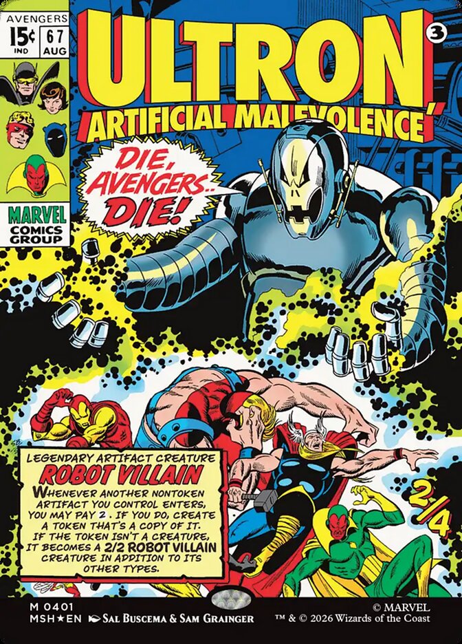 Ultron, Artificial Malevolence - Marvel Super Heroes (MSH)