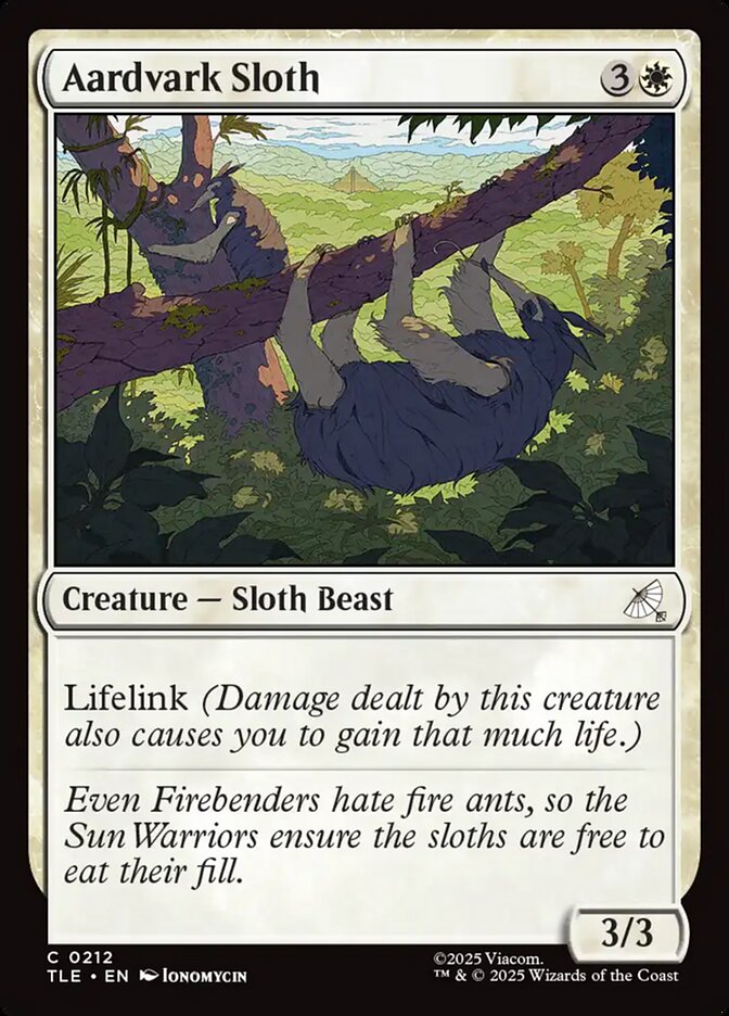 Aardvark Sloth #212 - Avatar: The Last Airbender Eternal (TLE)
