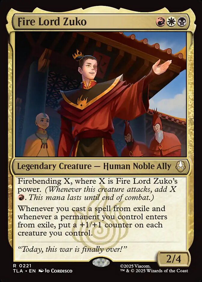 Fire Lord Zuko - Avatar: The Last Airbender (TLA)