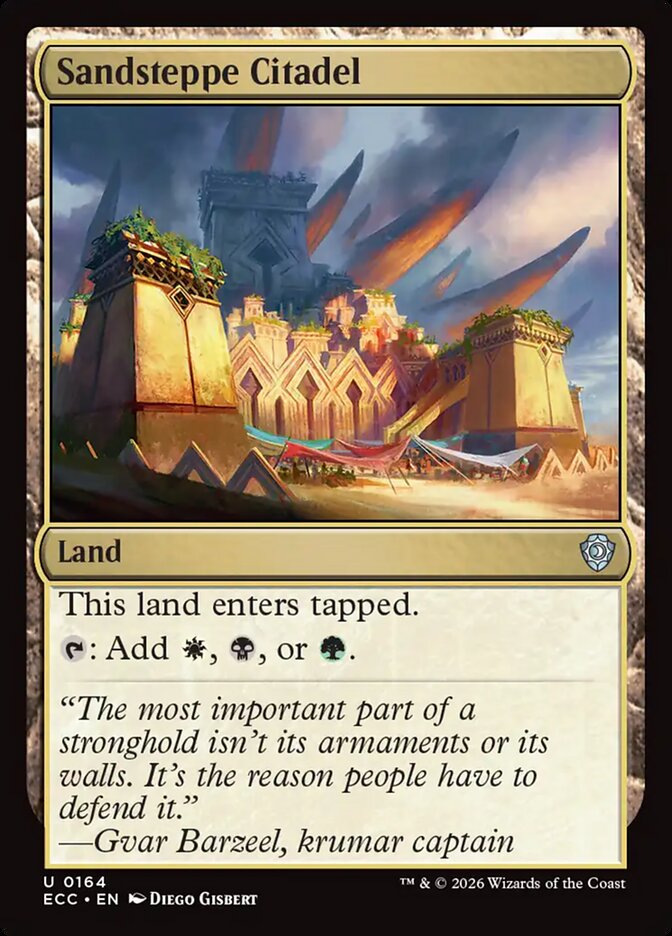 Sandsteppe Citadel #164 - Lorwyn Eclipsed Commander (ECC)