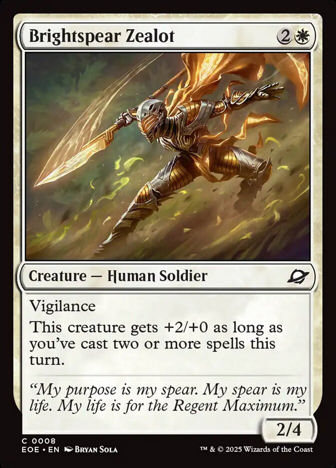 Brightspear Zealot - Edge of Eternities (EOE)