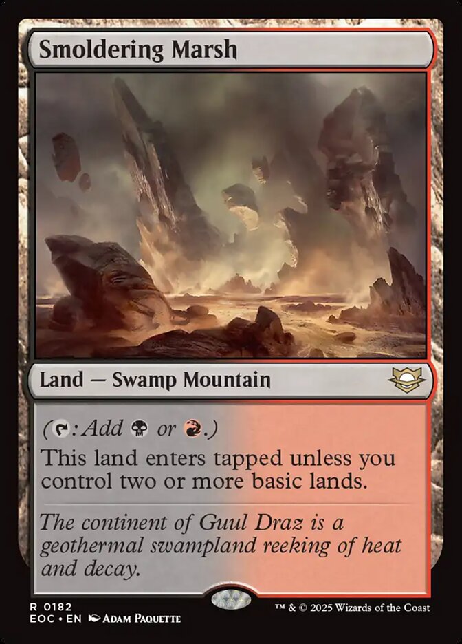 Smoldering Marsh #182 - Edge of Eternities Commander (EOC)