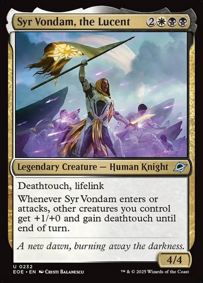 Syr Vondam, the Lucent - Edge of Eternities (EOE)