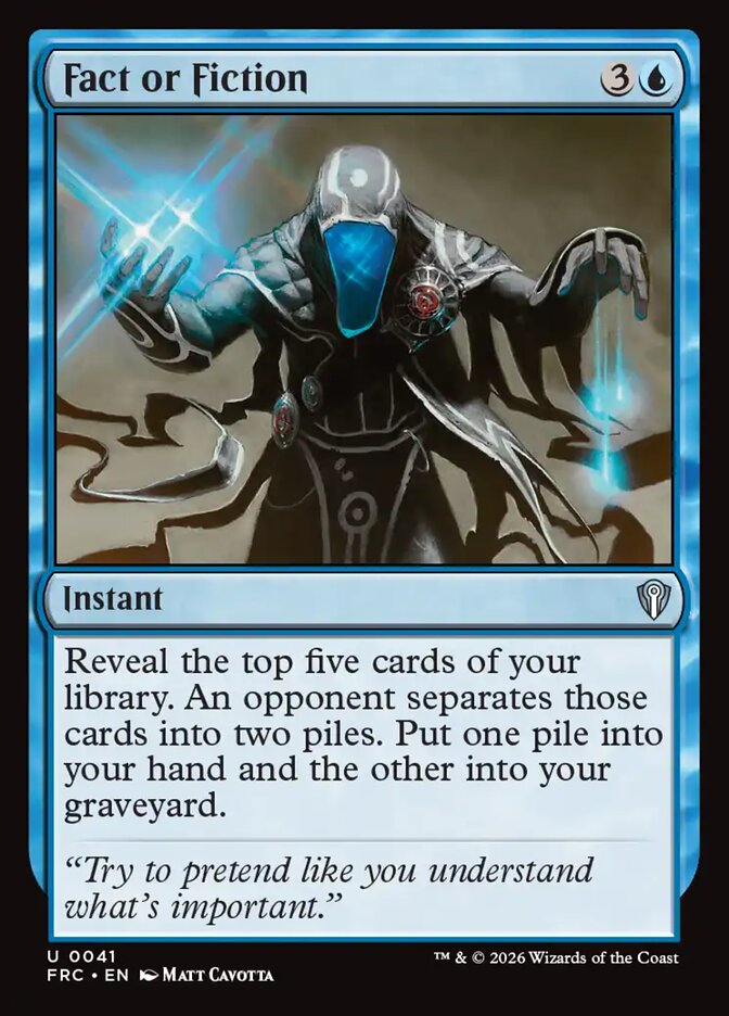 Fact or Fiction - Reality Fracture Commander (FRC)