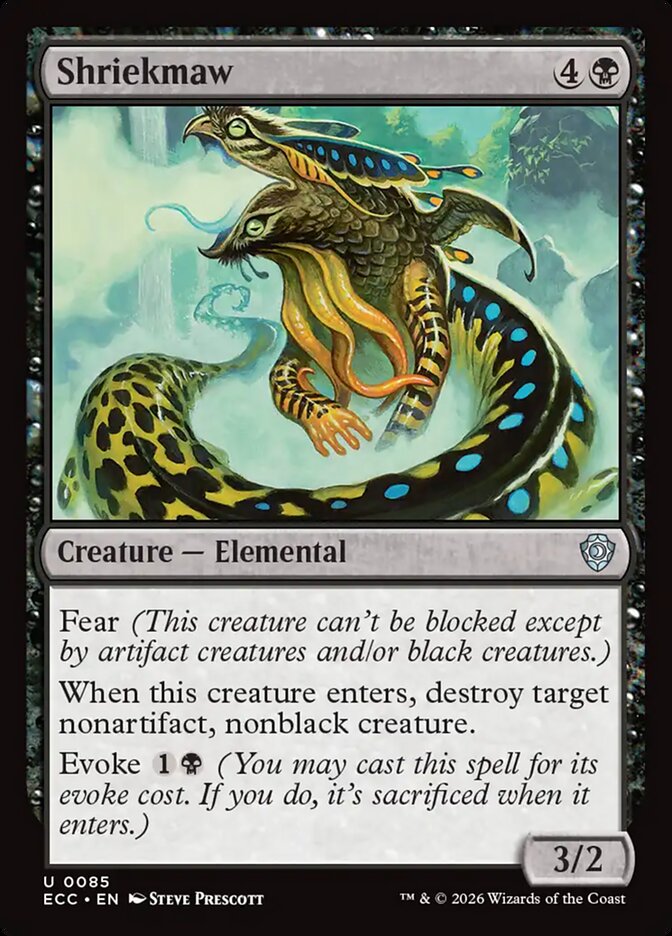 Shriekmaw #85 - Lorwyn Eclipsed Commander (ECC)