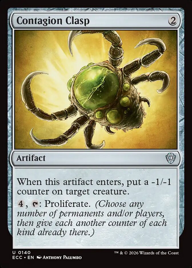 Contagion Clasp #140 - Lorwyn Eclipsed Commander (ECC)