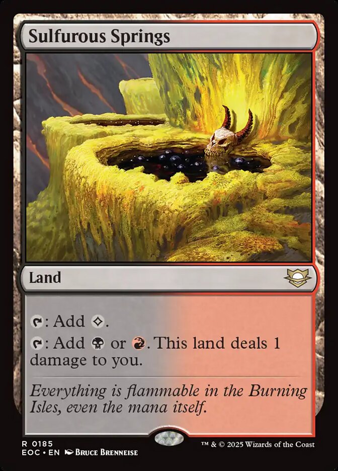 Sulfurous Springs #185 - Edge of Eternities Commander (EOC)