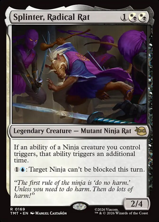 Splinter, Radical Rat - Teenage Mutant Ninja Turtles (TMT)