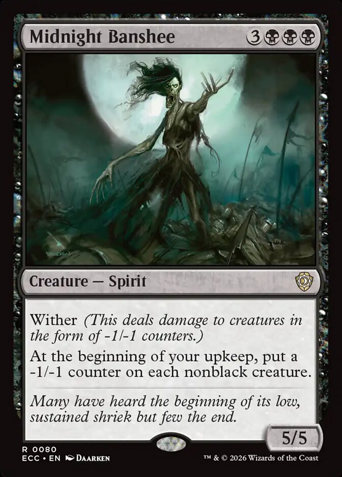 Midnight Banshee #80 - Lorwyn Eclipsed Commander (ECC)