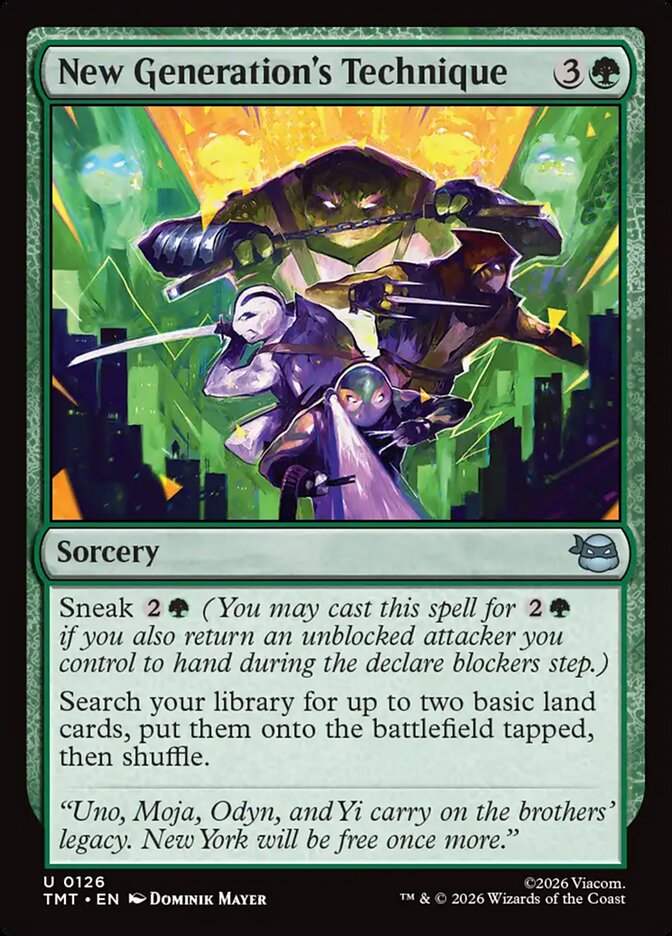 New Generation's Technique - Teenage Mutant Ninja Turtles (TMT)