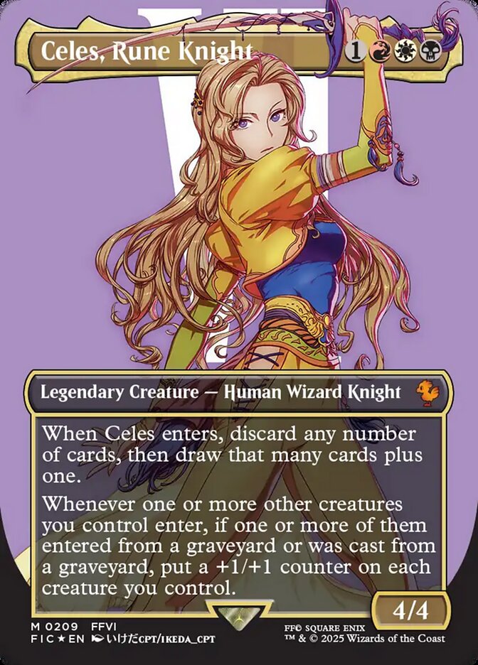 Celes, Rune Knight #209 - Final Fantasy Commander (FIC)