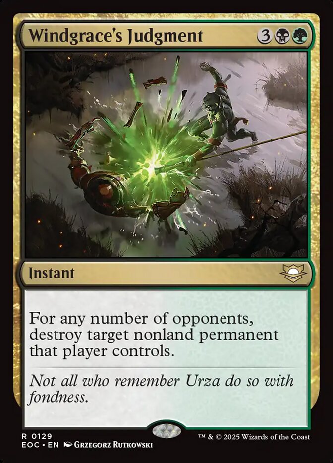Windgrace's Judgment - Edge of Eternities Commander (EOC)