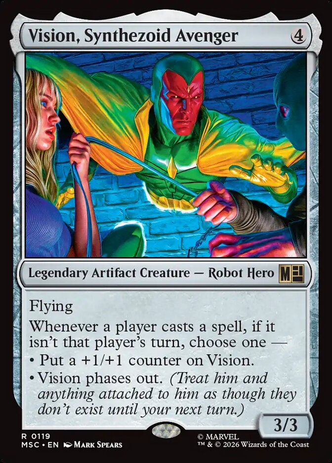 Vision, Synthezoid Avenger - Marvel Super Heroes Commander (MSC)