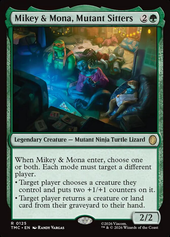 Mikey & Mona, Mutant Sitters #125 - Teenage Mutant Ninja Turtles Eternal (TMC)