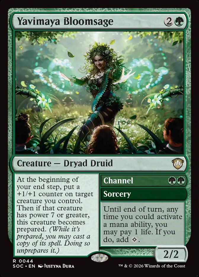 Yavimaya Bloomsage // Channel - Secrets of Strixhaven Commander (SOC)