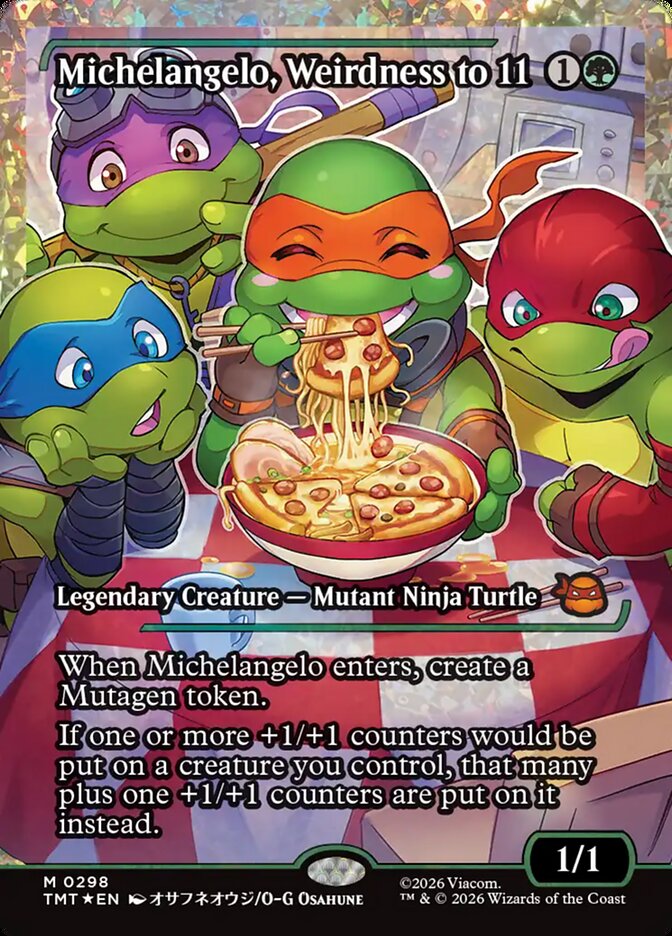 Michelangelo, Weirdness to 11 #298 - Teenage Mutant Ninja Turtles (TMT)